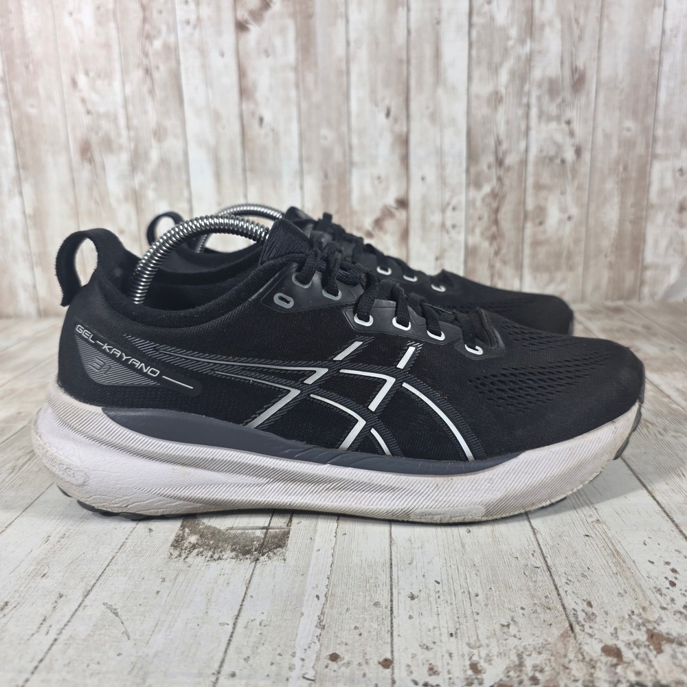 Asics Gel-Kayano 30 Mens Running Shoes Black White 1011B867 Size 9 Stability